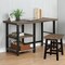 Alaterre Furniture 24" D X 30 H, 48 W X Solid Birch Wood and Metal, Rustic Natural/Black AMBA0620 - alternate 6